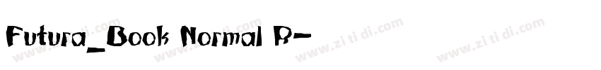 Futura_Book Normal R字体转换